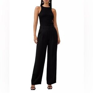 FRENCH CONNECTION NWT Harry Suiting Trousers
Wide Leg Black Size Large